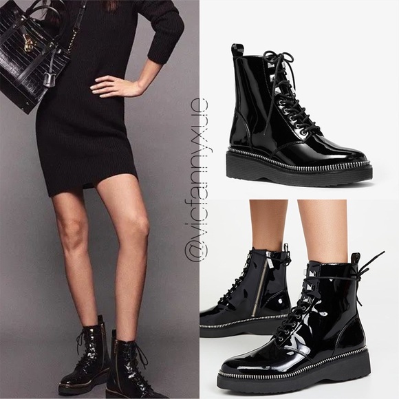 Michael Michael Kors Haskell combat boots 7 - Picture 1 of 6